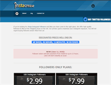 Tablet Screenshot of instacrease.net